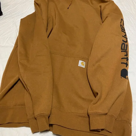 Carhartt Tan Loose Fit Hoodie - Picture 1 of 2